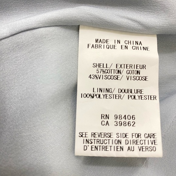 THEORY Viviette Open Front Cropped Blazer Jacket light blue women’s Size 2 - Picture 7 of 8